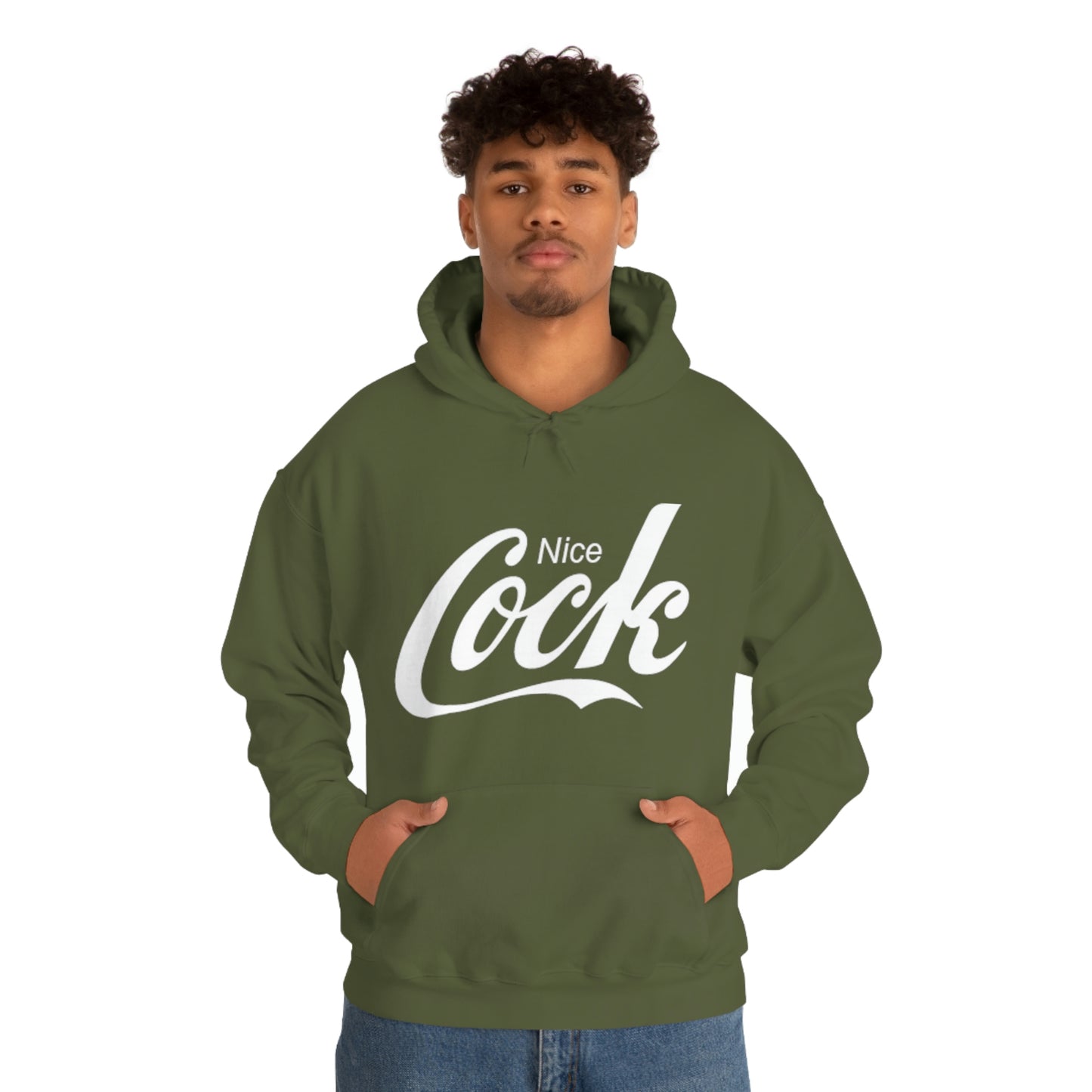 Nice Cock Military Green Hoodie