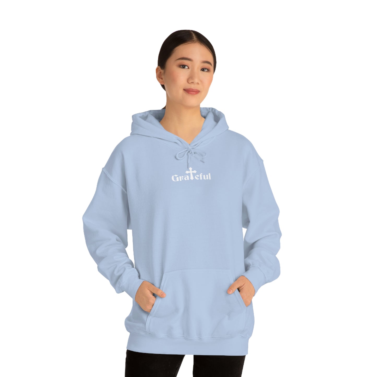 Grateful Light Blue Hoodie