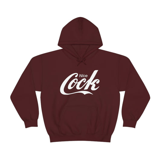 Nice Cock Maroon Hoodie